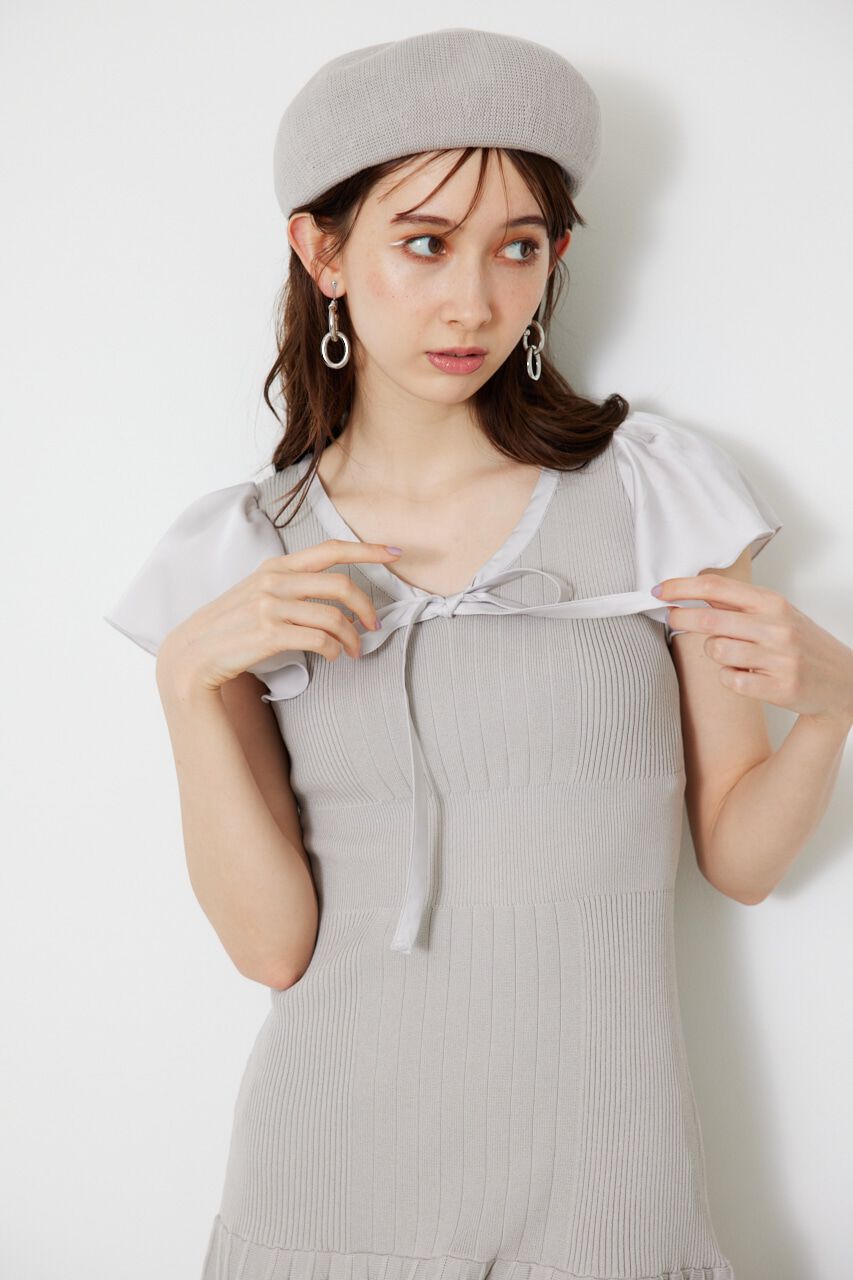 rienda「サテンボウタイマーメイドミニOP」|ワンピース|