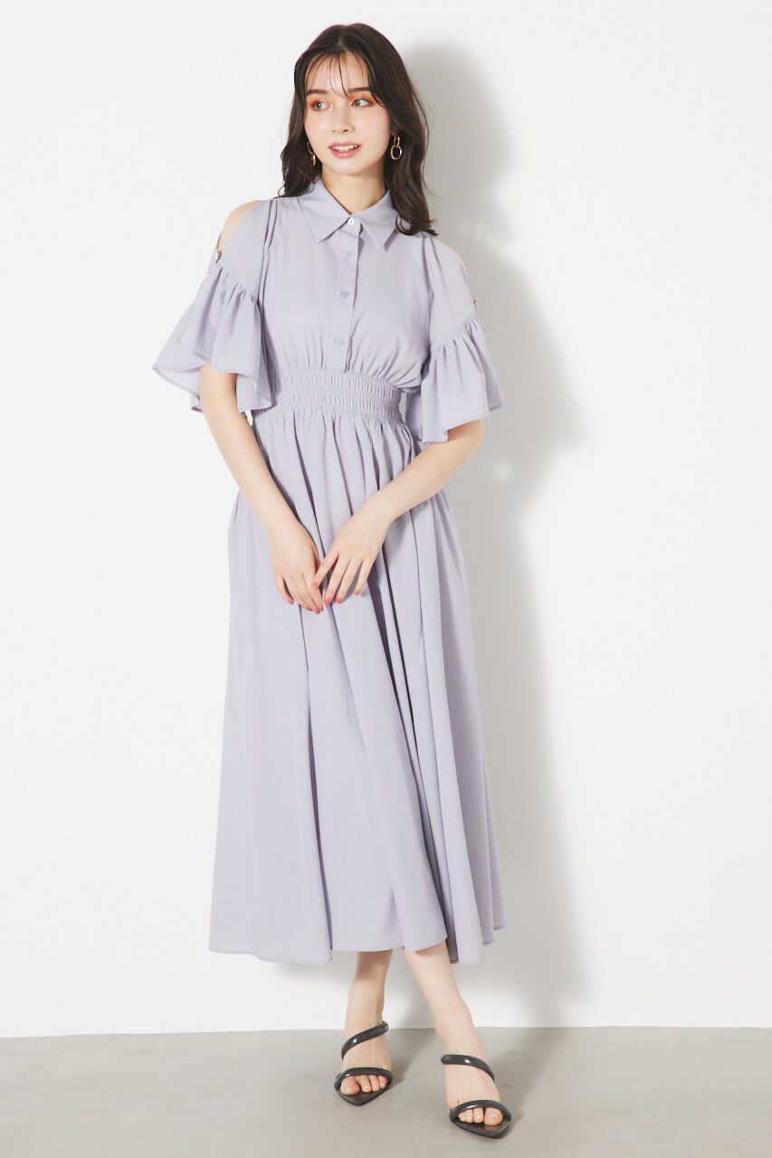 rienda「フリルSLVフレアOP」|ワンピース|