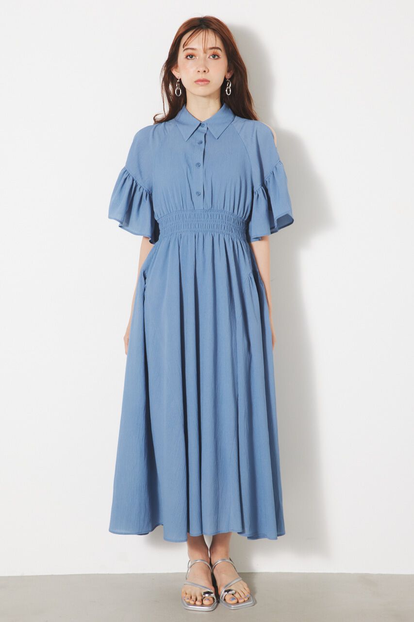 rienda「フリルSLVフレアOP」|ワンピース|