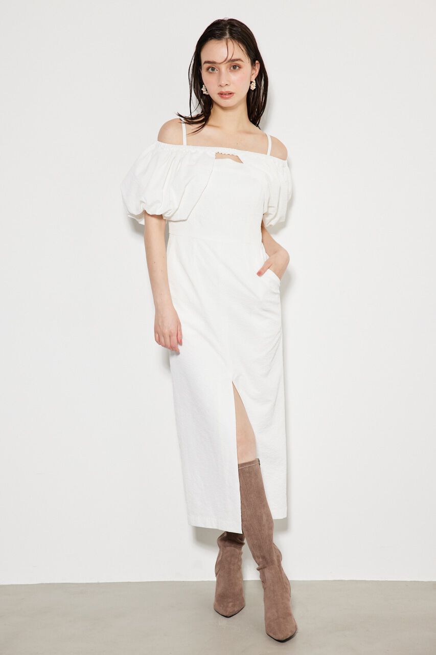 rienda「オフショルレイヤードキャミOP」|ワンピース|