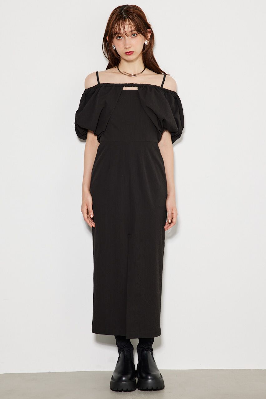 rienda「オフショルレイヤードキャミOP」|ワンピース|