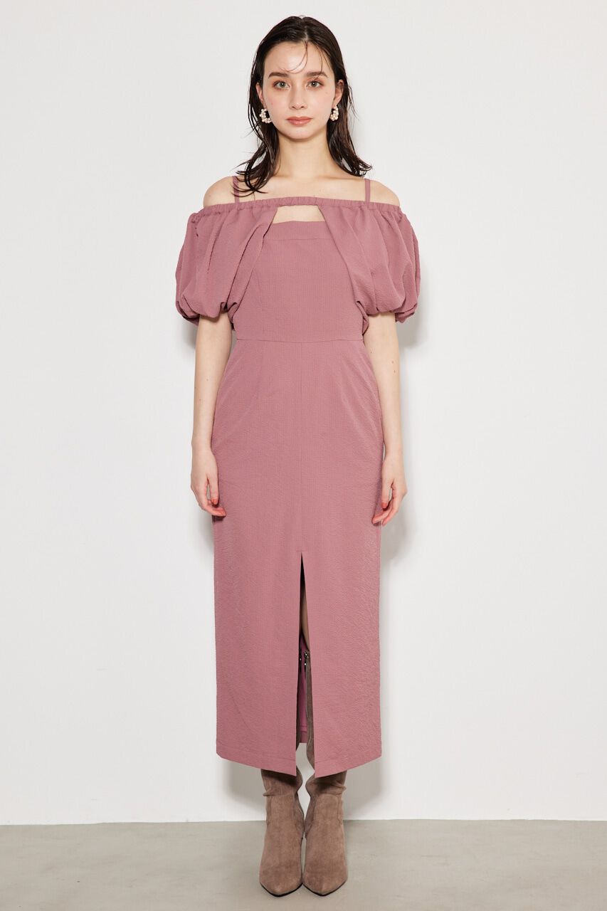 rienda「オフショルレイヤードキャミOP」|ワンピース|