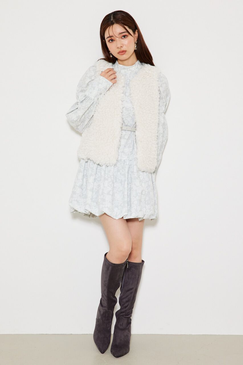 rienda「フラッフィーファーベスト」|ダウンベスト・ベスト|