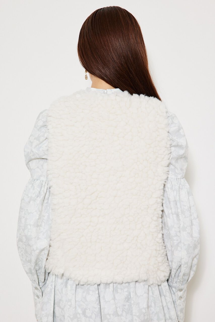 rienda「フラッフィーファーベスト」|ダウンベスト・ベスト|