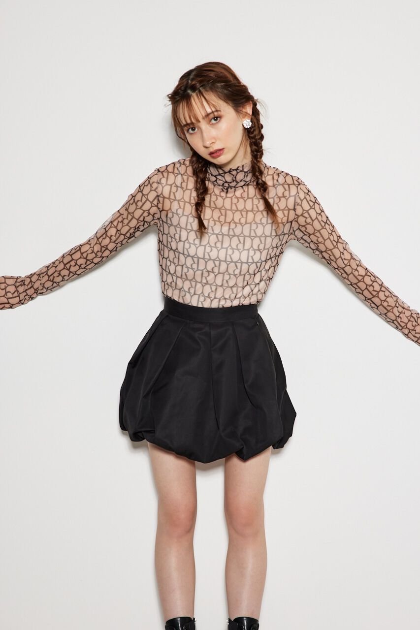 rienda「RモノグラムフーディーシアーTOP」|Tシャツ・カットソー|BEG