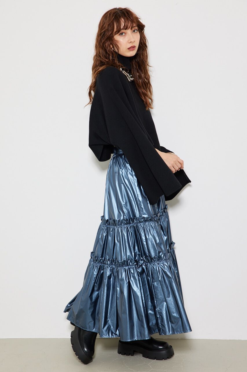 rienda「シャイニーティアードJ/W SK」|スカート|