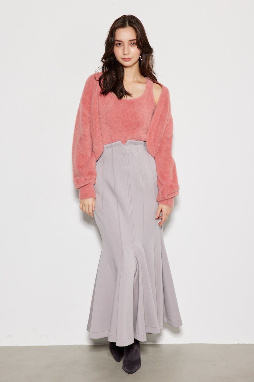 rienda「H/WパネルマーメイドSK」|スカート|L/PNK1