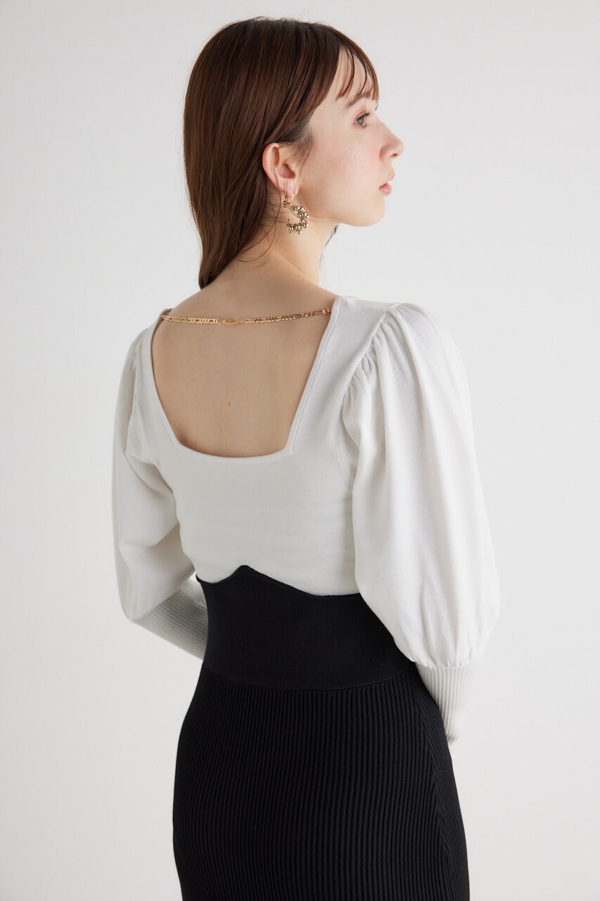 rienda「2WAYチェーンマーメイドKnit OP」|ワンピース|