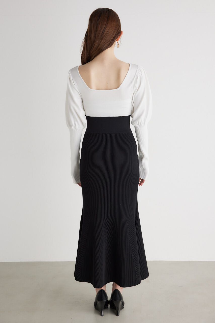 rienda「2WAYチェーンマーメイドKnit OP」|ワンピース|