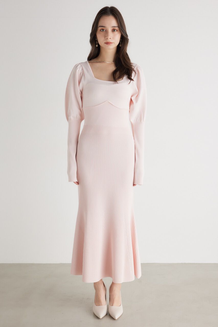 rienda「2WAYチェーンマーメイドKnit OP」|ワンピース|