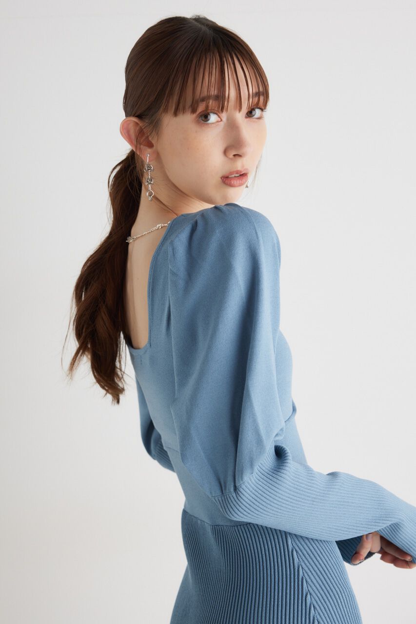 rienda「2WAYチェーンマーメイドKnit OP」|ワンピース|