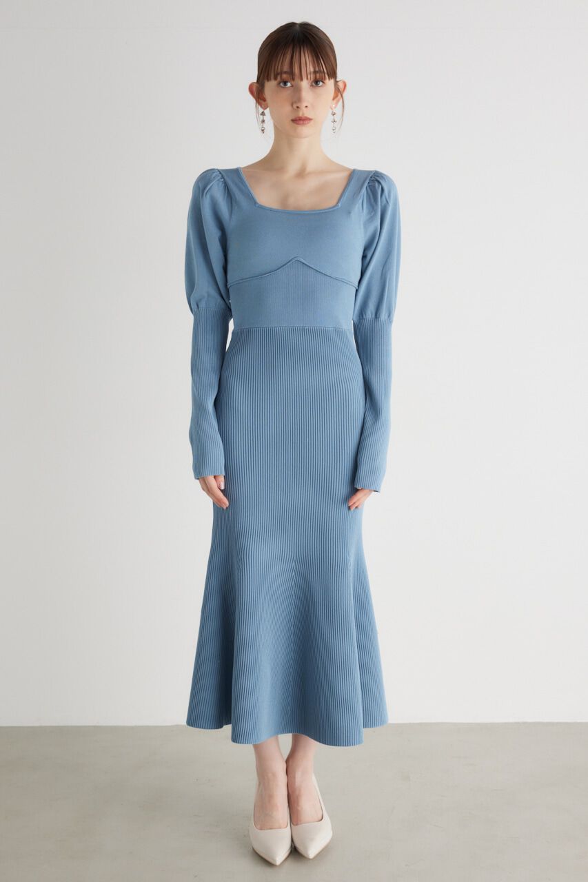 rienda「2WAYチェーンマーメイドKnit OP」|ワンピース|