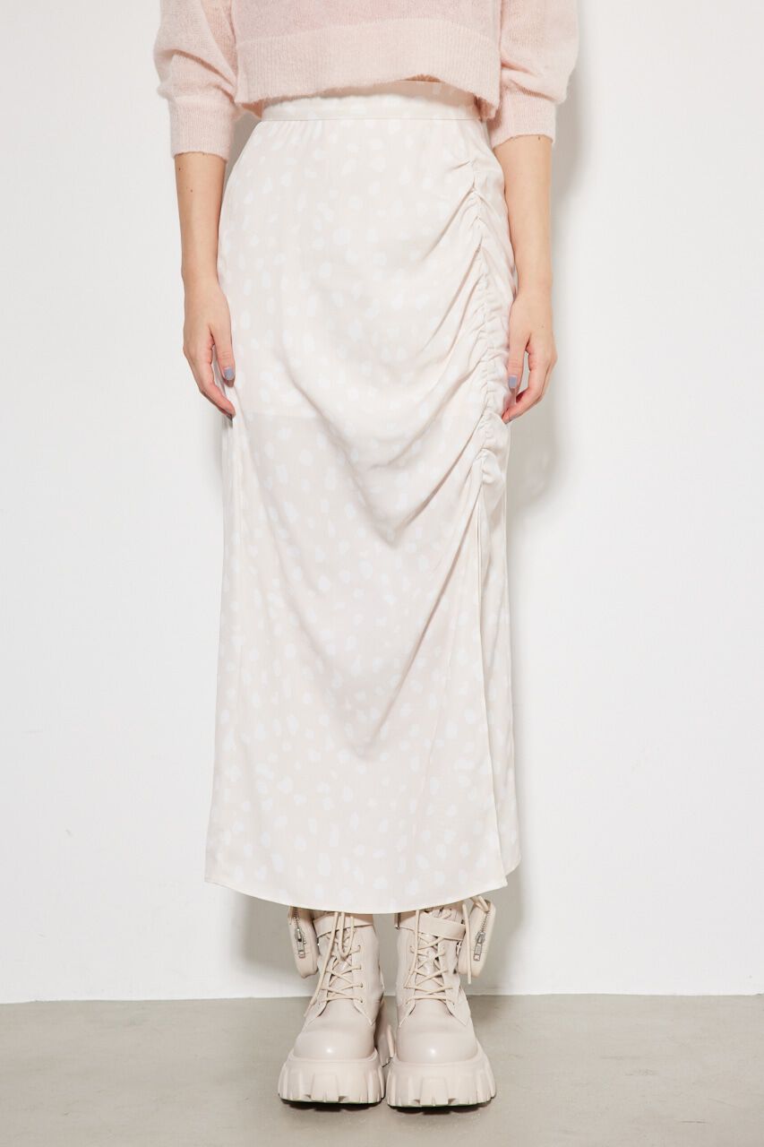 rienda「ハイスリットJWギャザーSK」|スカート|