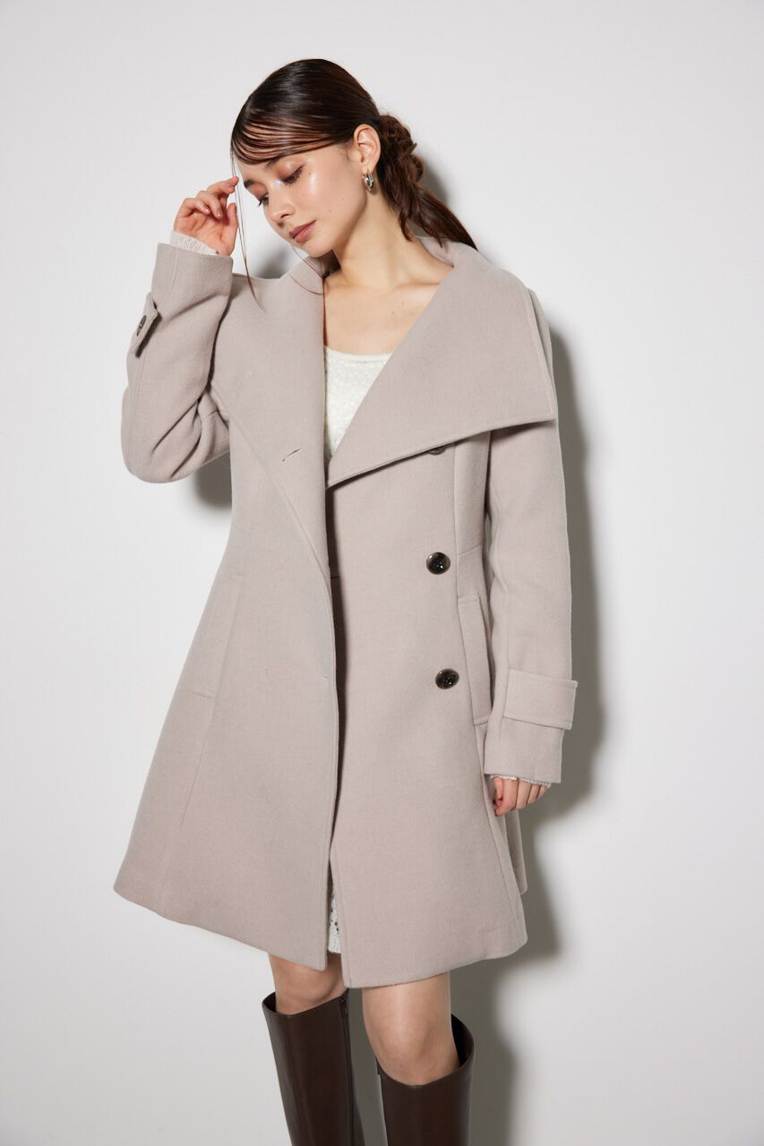 rienda「オーバーネックシンデレララインミニコート」|その他|