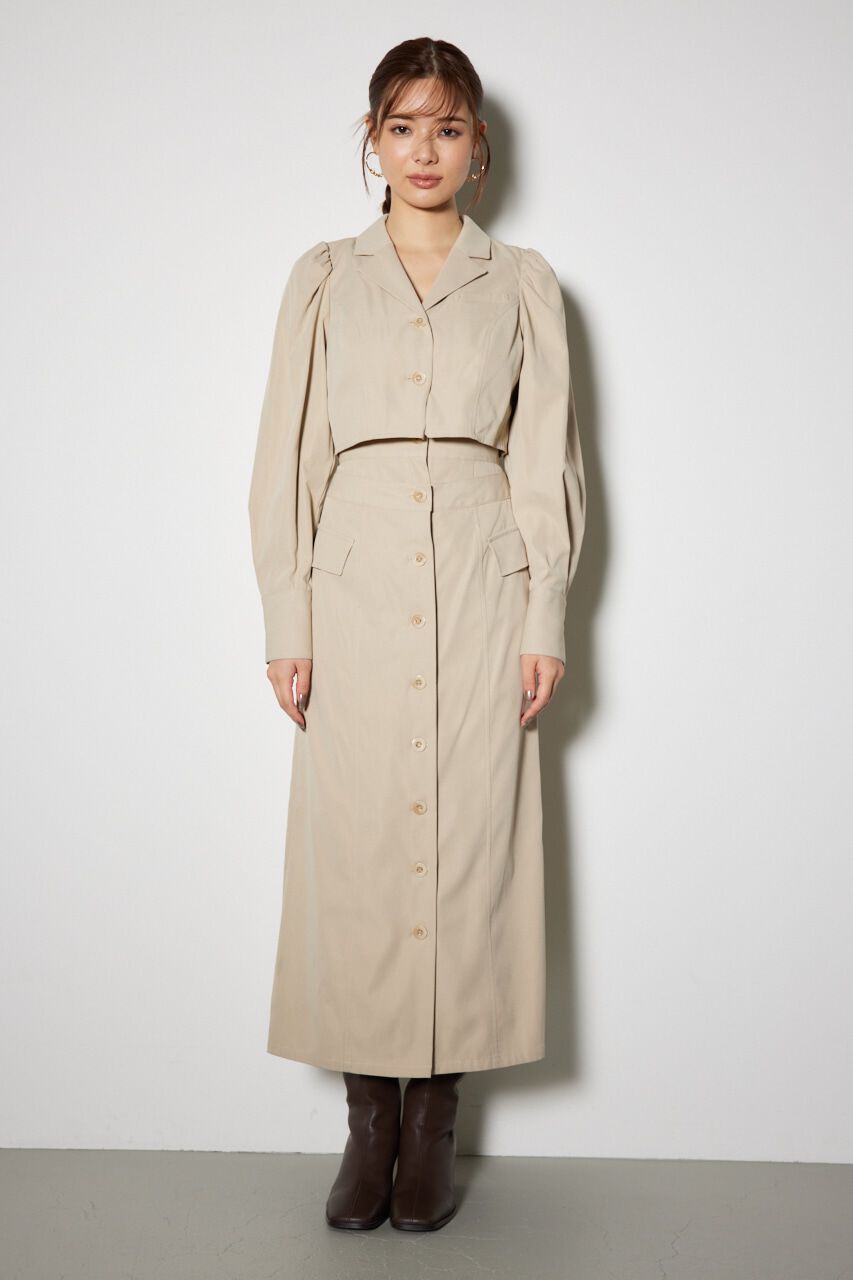 rienda「ラップパターンロングタイトワンピース」|ワンピース|