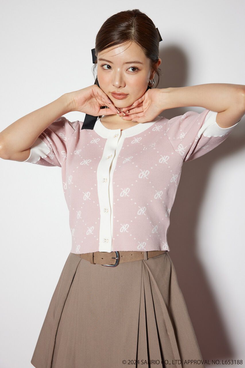 rienda「HELLO KITTY ジャガードニットカーディガン」|カーディガン|