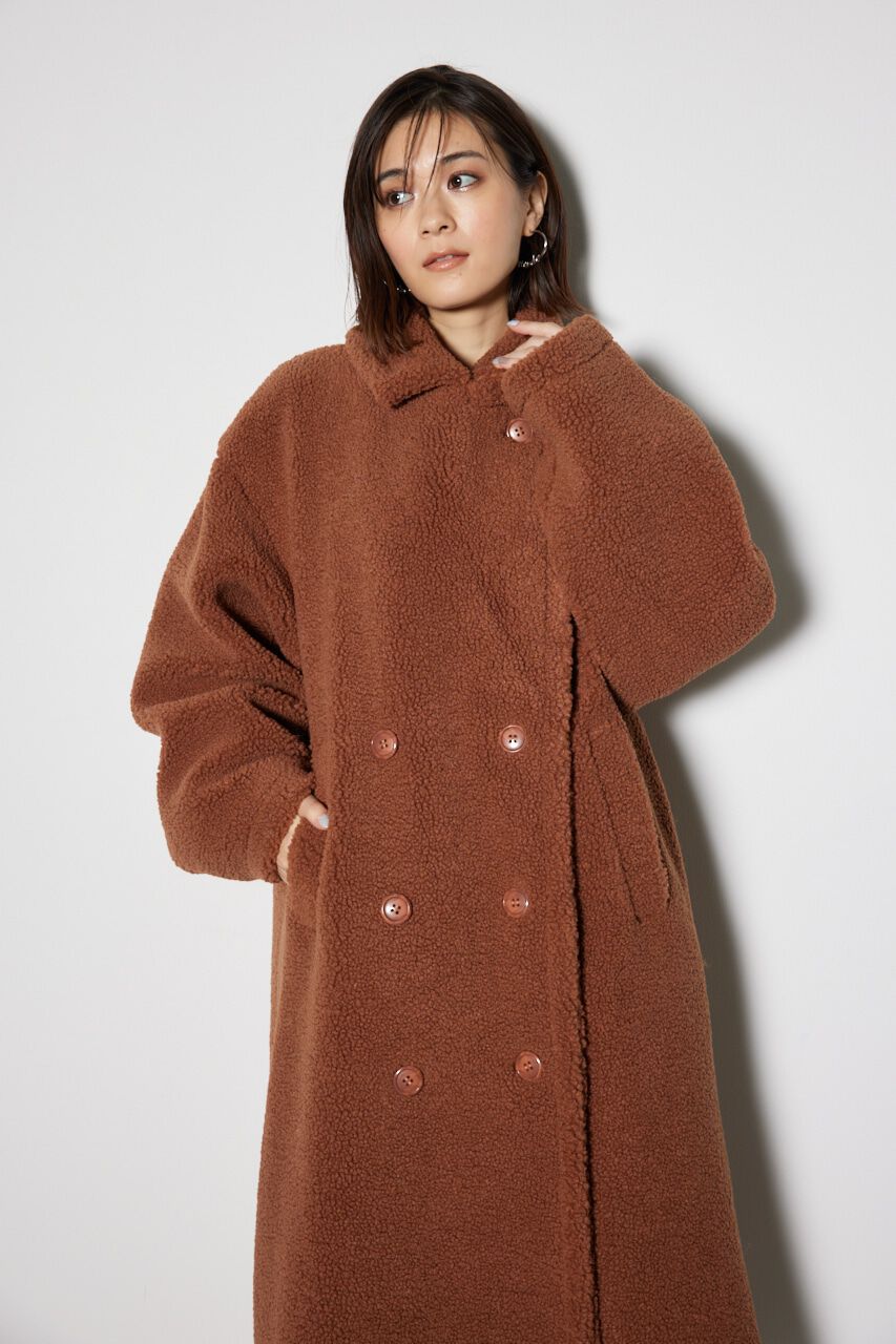 rienda「テディボア2WAYロングコート」|その他|