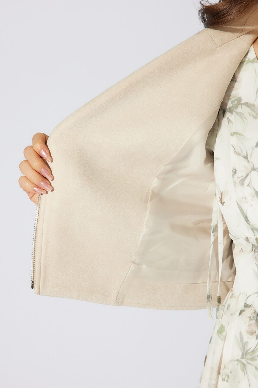 rienda「フェイクスエードライダースジャケット」|その他|