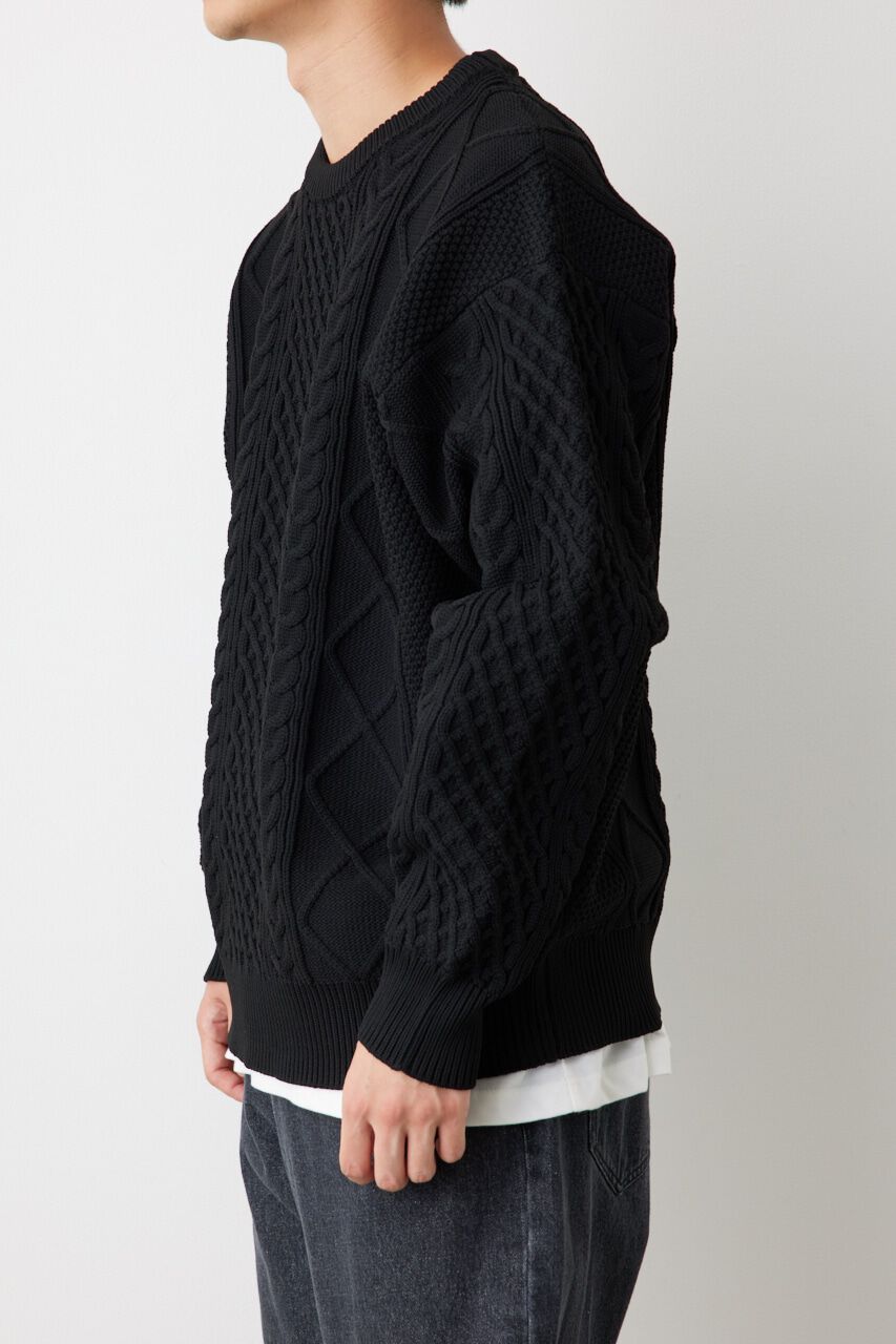 RODEO CROWNS「A-LIGHT KNIT ケーブルトップス」|ニット・セーター|