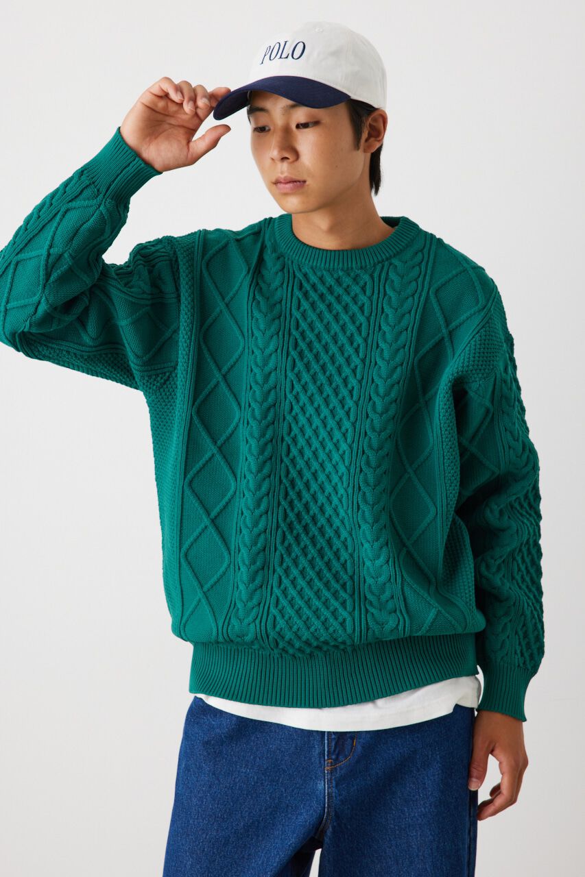 RODEO CROWNS「A-LIGHT KNIT ケーブルトップス」|ニット・セーター|