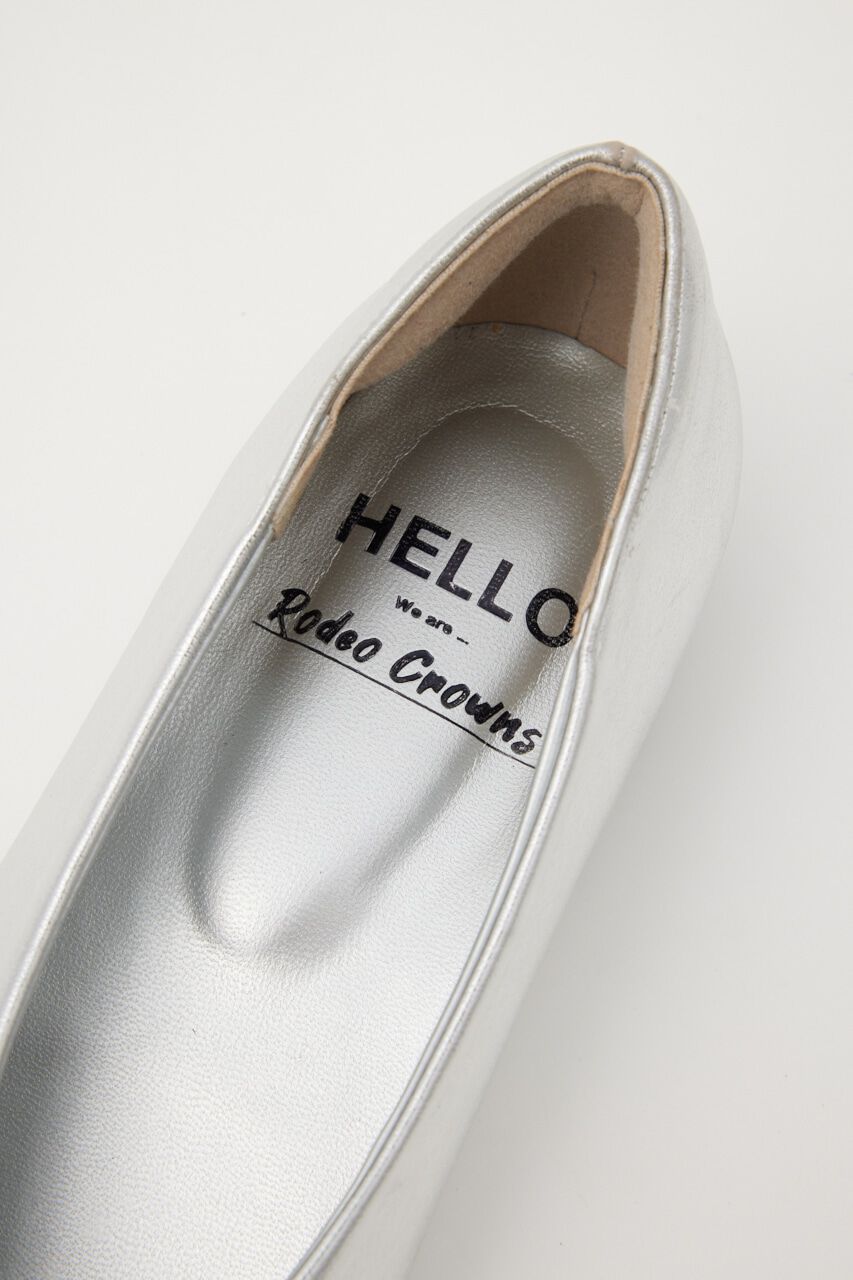 RODEO CROWNS「シャイニーフラットパンプス」|サンダル|