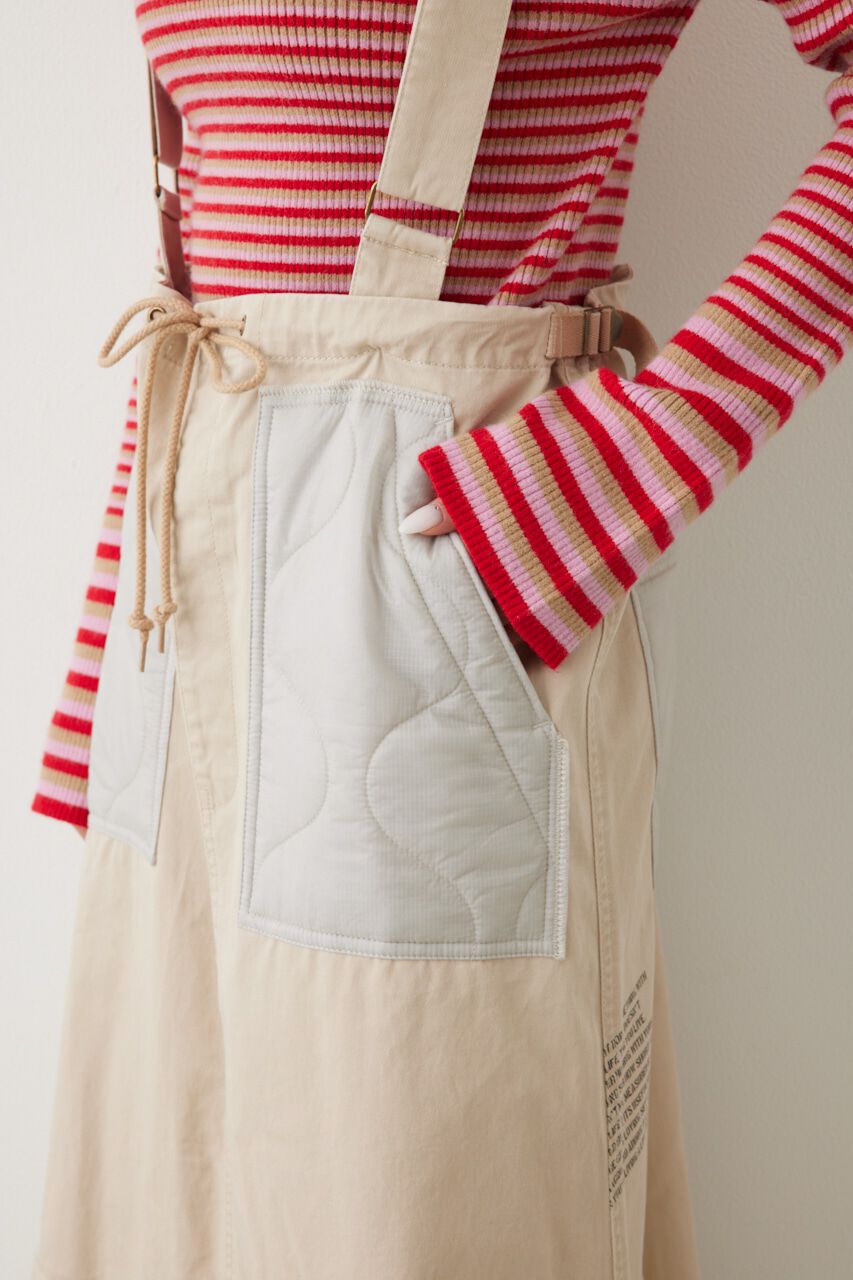 RODEO CROWNS「キルティングドッキングサスペンダースカート」|その他|