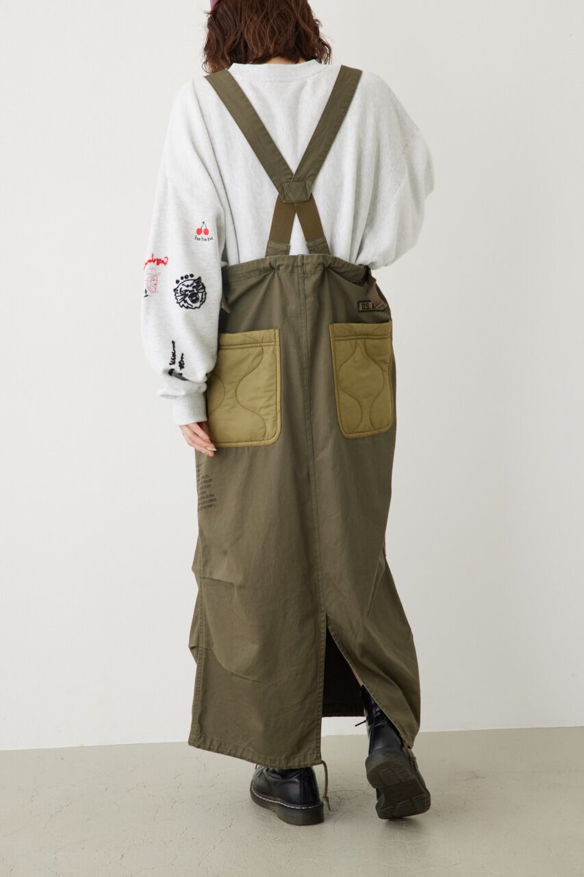 RODEO CROWNS「キルティングドッキングサスペンダースカート」|その他|