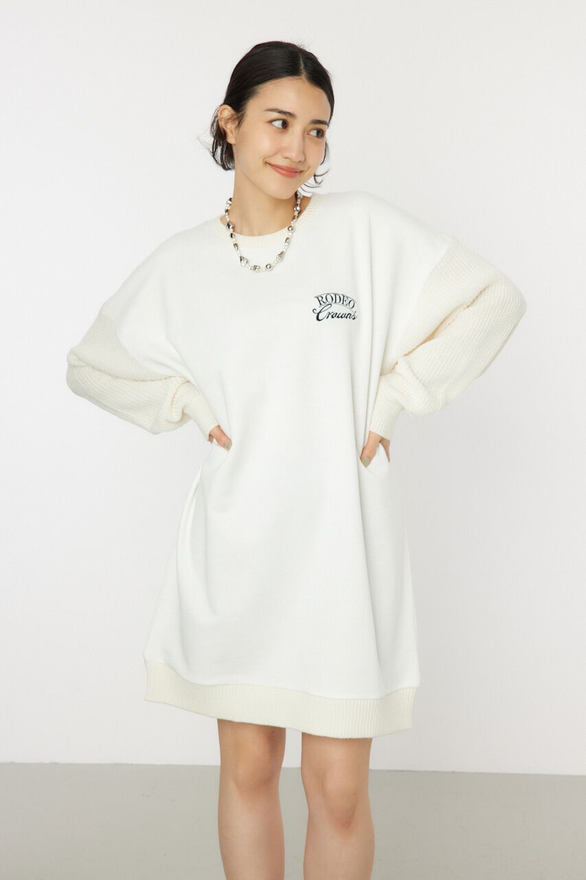 RODEO CROWNS「ドッキングロゴニットワンピース」|ワンピース|