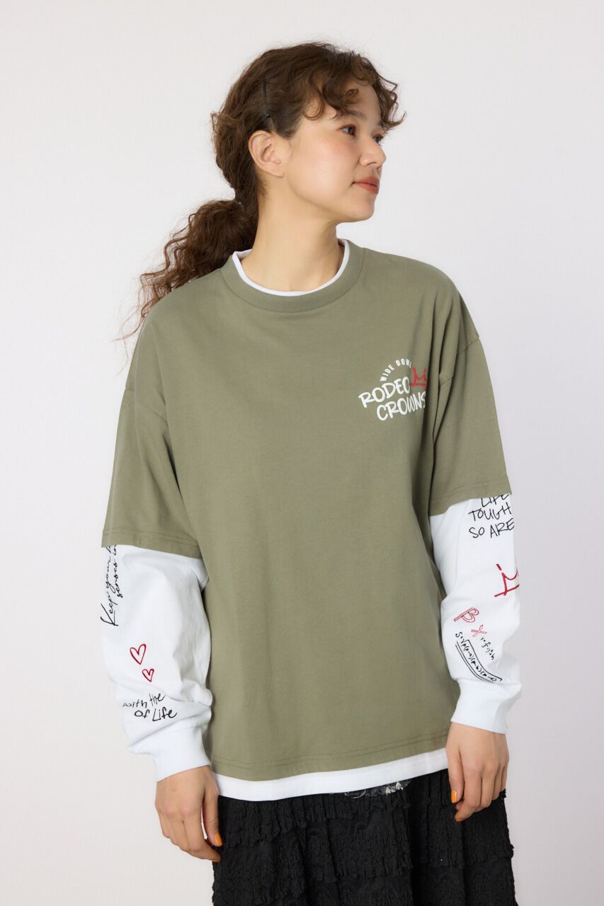 RODEO CROWNS「フェイクレイヤードロングスリーブTシャツ」|Tシャツ・カットソー|KHA