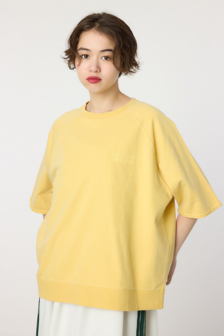 RODEO CROWNS「CIRCLE エンボスロゴ半袖スウェットトップス」|Tシャツ・カットソー|YEL