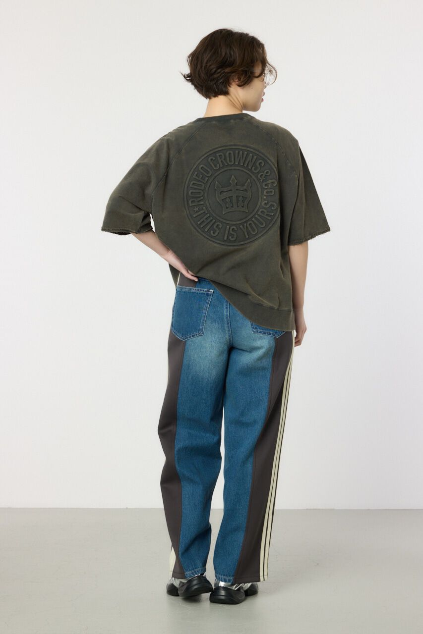 RODEO CROWNS「CIRCLE エンボスロゴ半袖スウェットトップス」|Tシャツ・カットソー|