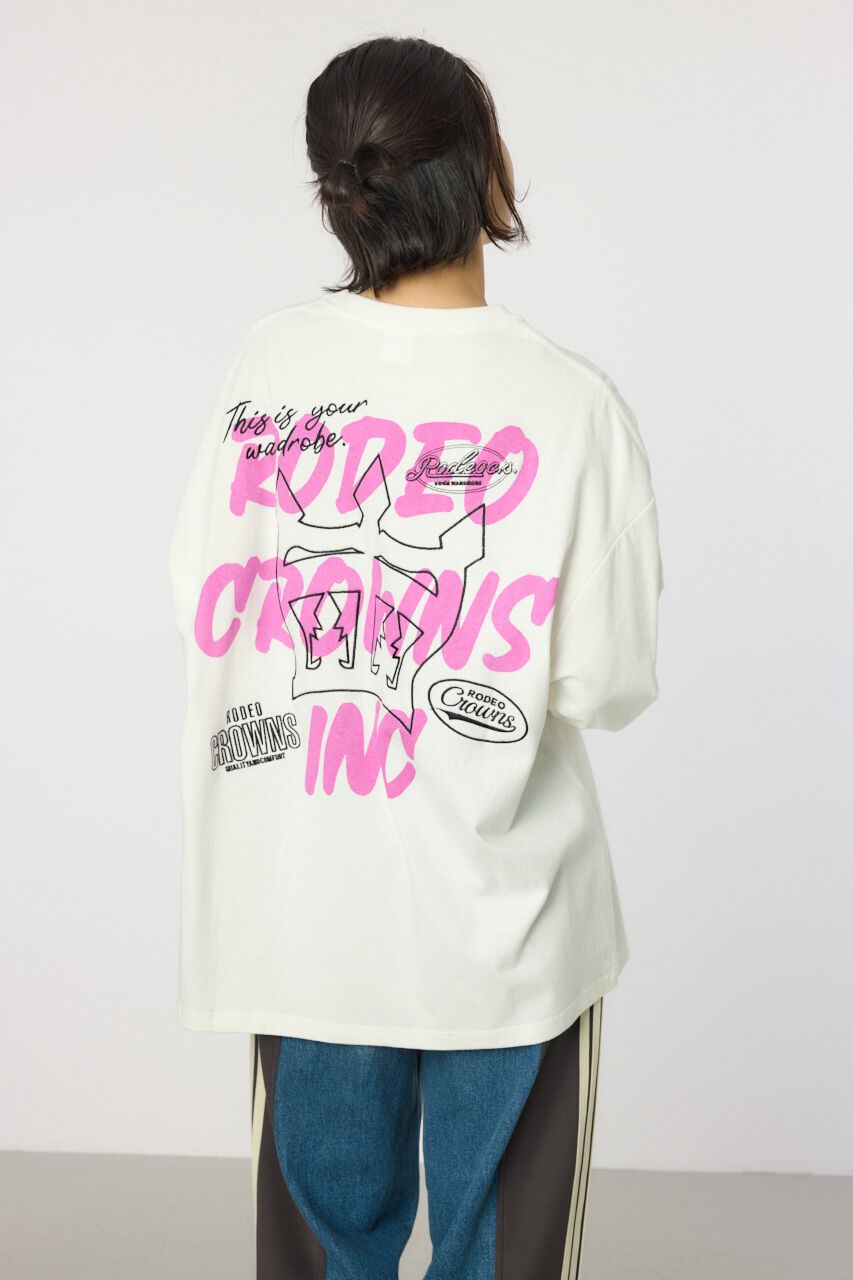 RODEO CROWNS「BACK SKETCH LOGO ロングTシャツ」|Tシャツ・カットソー|