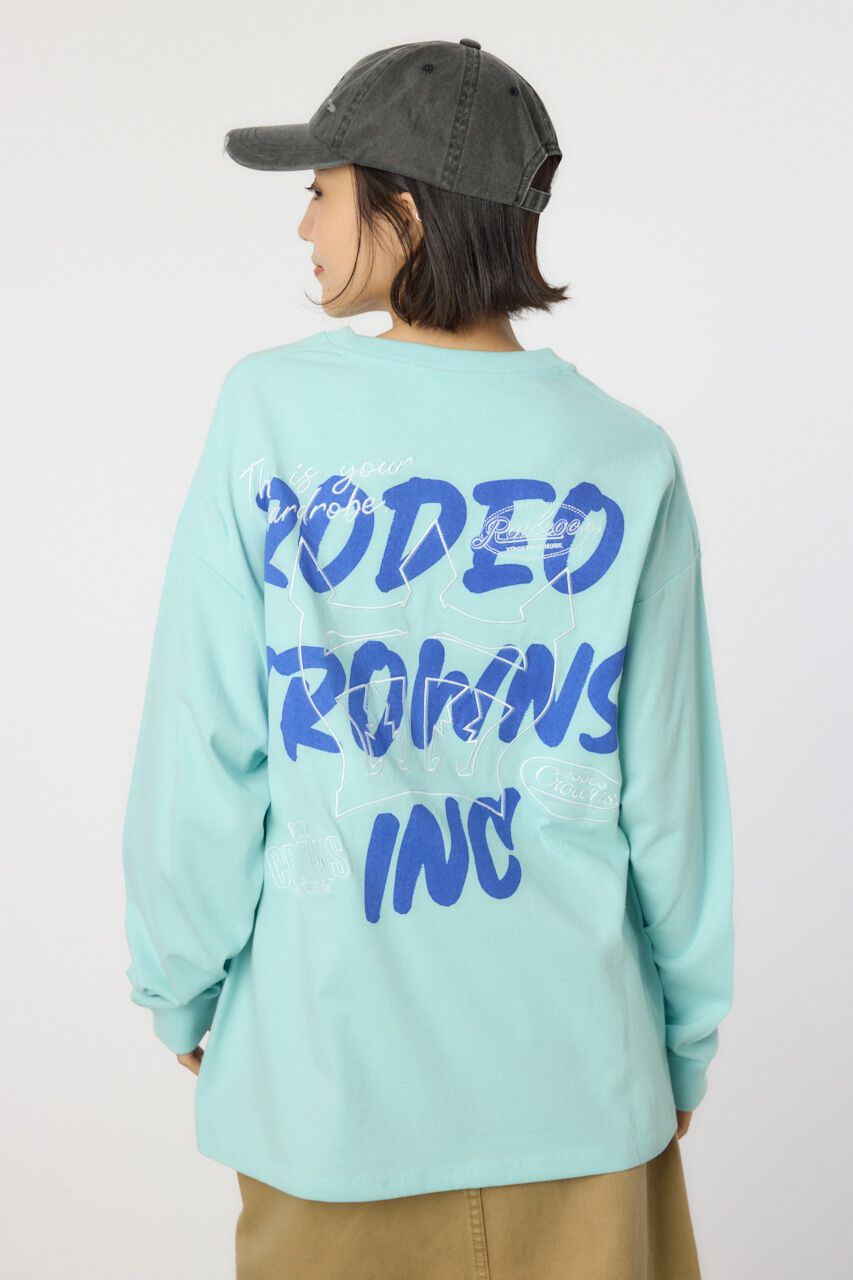 RODEO CROWNS「BACK SKETCH LOGO ロングTシャツ」|Tシャツ・カットソー|SAX