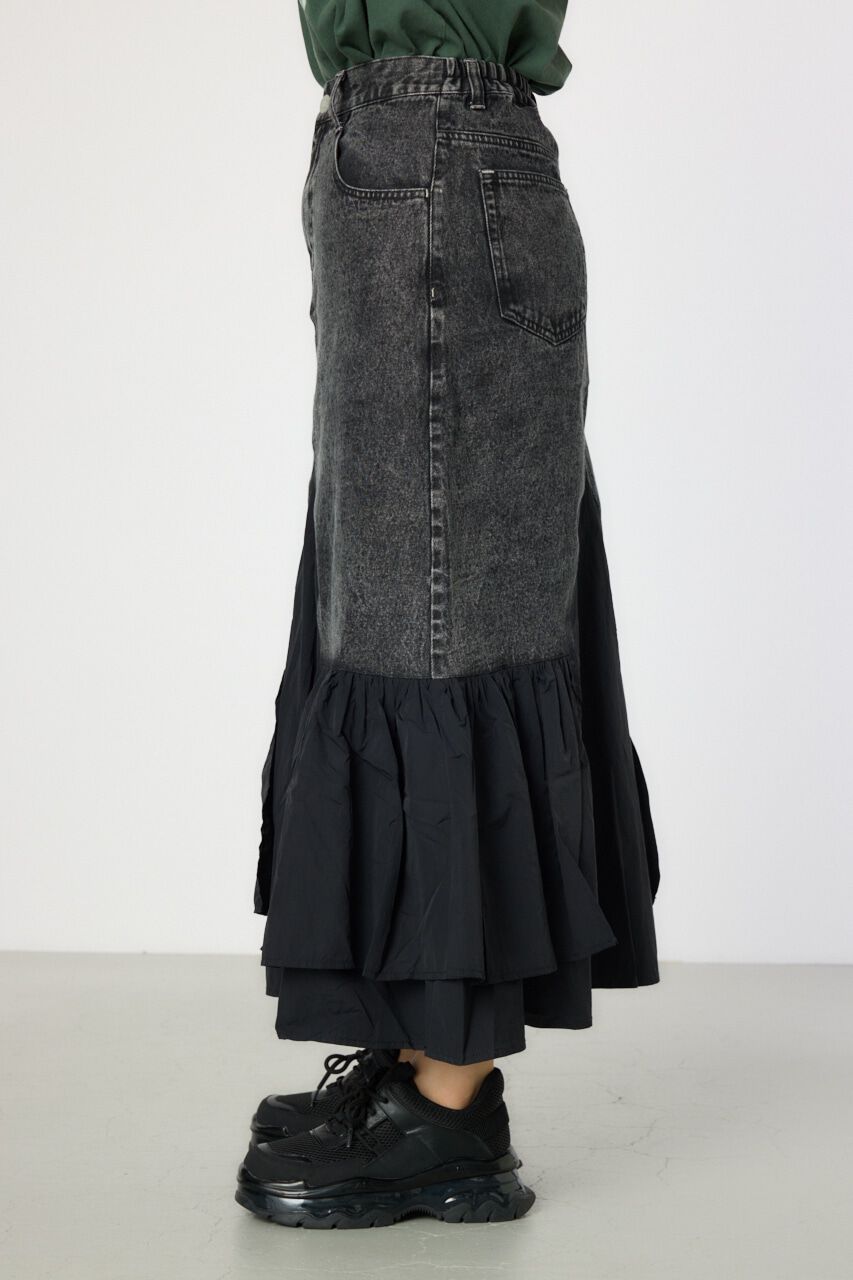 RODEO CROWNS「ケミカルデニム&times;ミリタリースカート」|スカート|