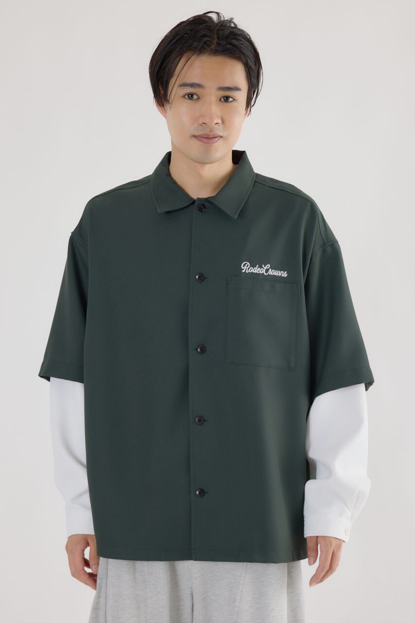 RODEO CROWNS「バックロゴレイヤードシャツ」|シャツ・ブラウス|