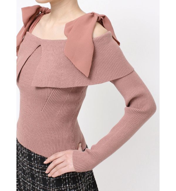 RESEXXY「ボリュームリボンニットトップス」|ニット・セーター|