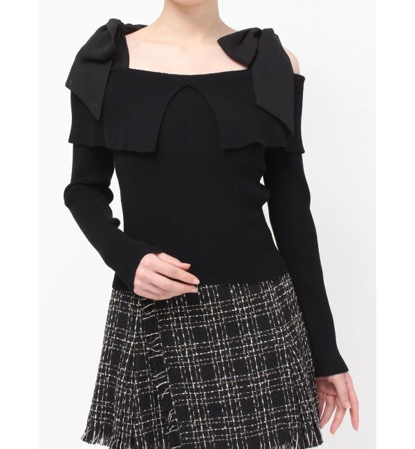 RESEXXY「ボリュームリボンニットトップス」|ニット・セーター|