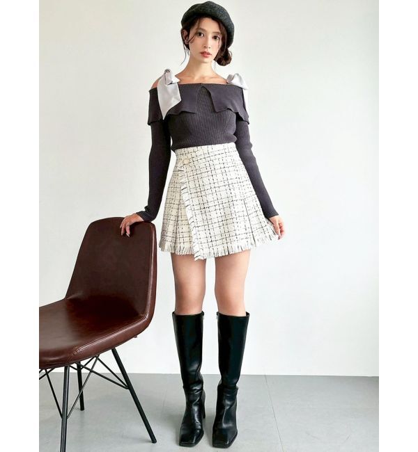 RESEXXY「ボリュームリボンニットトップス」|ニット・セーター|