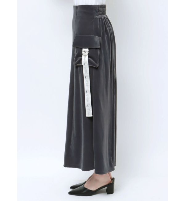 dazzlin「【FILA&times;dazzlin】別珍ポケットフレアスカート」|スカート|