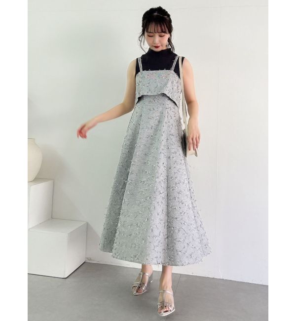 dazzlin「キャミレイヤードバックプリーツワンピース」|ワンピース|