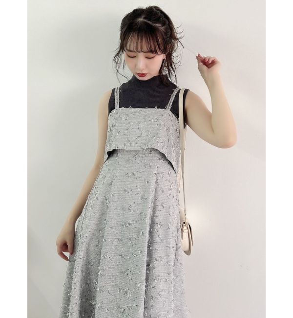 dazzlin「キャミレイヤードバックプリーツワンピース」|ワンピース|