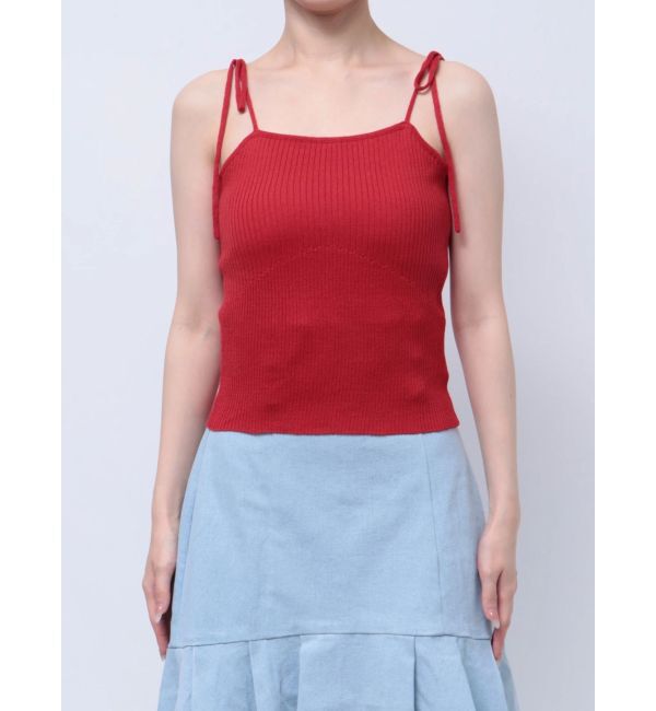 dazzlin「フロントリボンクロシェニットSET」|ニット・セーター|