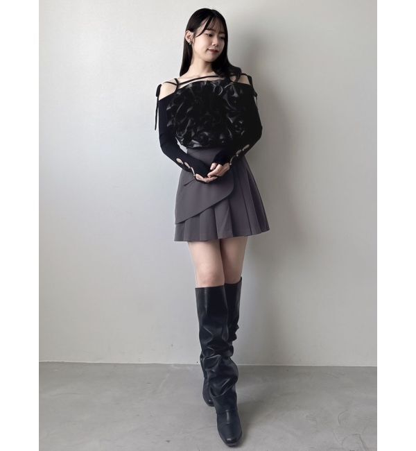 dazzlin「カバーロング2wayブーツ」|ロングブーツ|