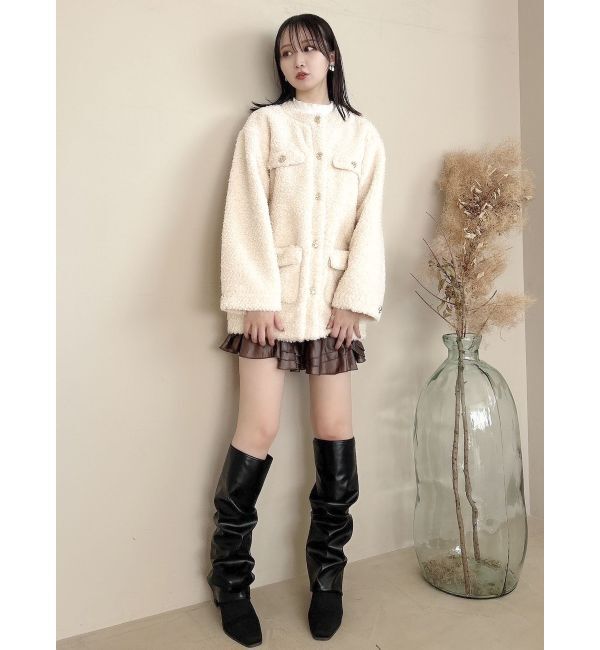 dazzlin「カバーロング2wayブーツ」|ロングブーツ|