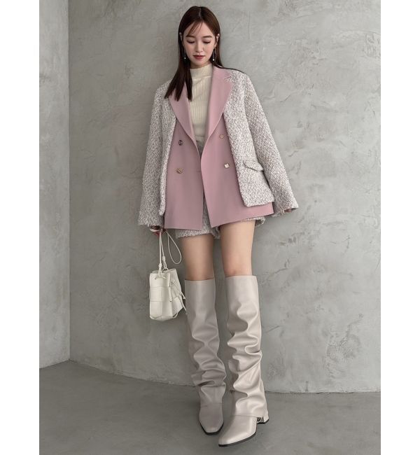 dazzlin「カバーロング2wayブーツ」|ロングブーツ|