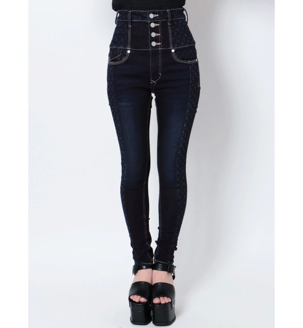 EMODA「スウィッチパターンハイウエストパギンス」|デニム|