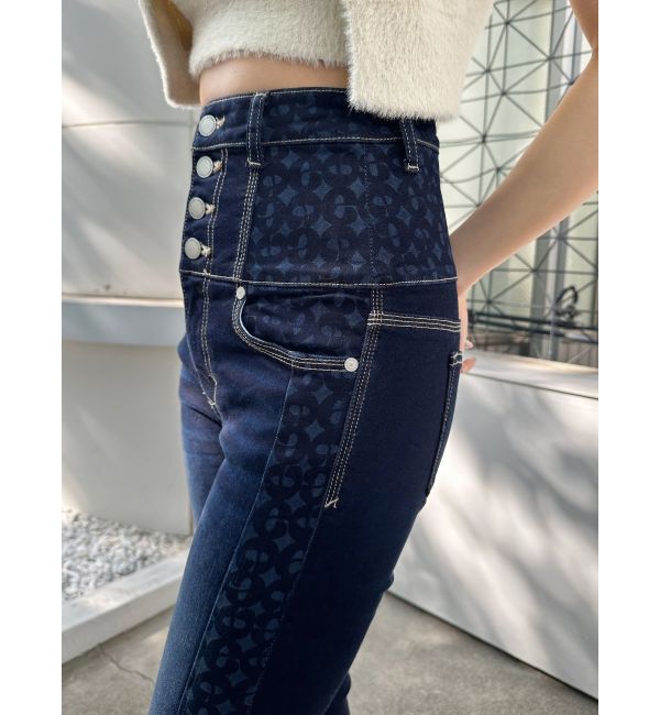 EMODA「スウィッチパターンハイウエストパギンス」|デニム|