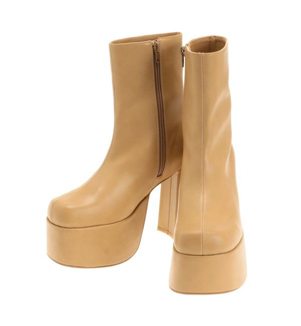 EMODA「スクエアショートブーツ」|ショートブーツ|