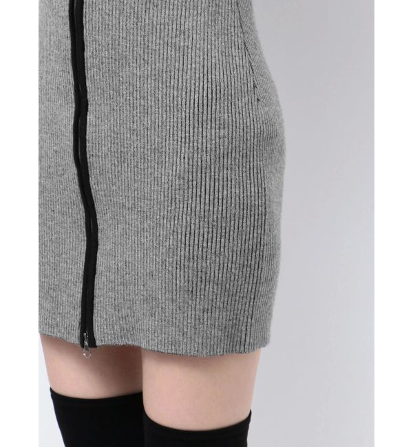 EMODA「プレーティングリブジップワンピース」|ワンピース|