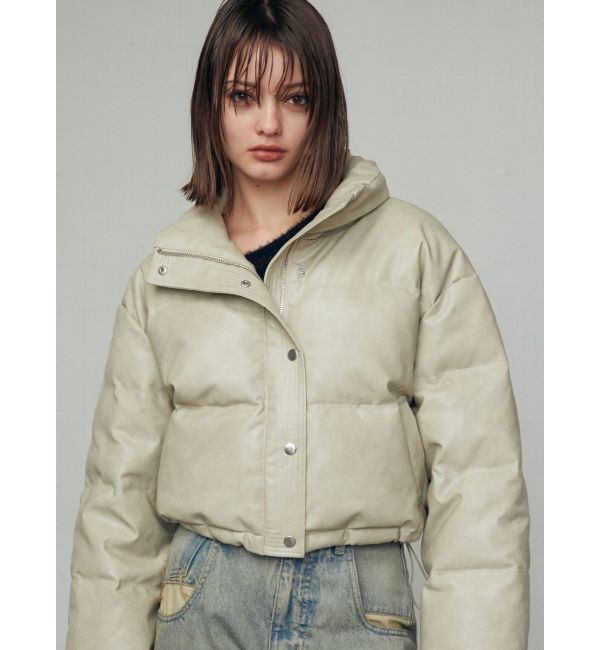 EMODA「フェイクレザーショートダウン」|ダウンベスト・ベスト|